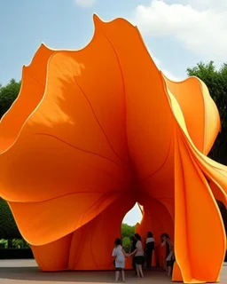 orange pavilion expressing sexuality