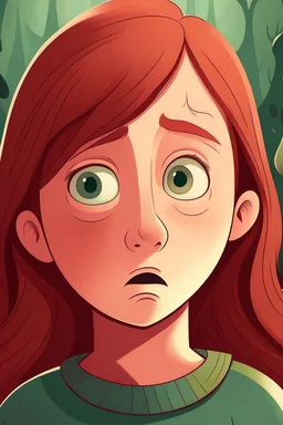 anksiyetesi olan bir kızımın yaşamını anlatan bir animasyon filminin afiş posteri