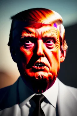 Ultra realistic image, Donald trump zombie, zombie performance, skull, blood, torn arm, night, walking twisted, waist up view, thriller style, dark ambient, highly detailed, White House background, concept art, unreal engine 5, god rays, ray tracing, RTX, focal lighting, ultra detail, volumetric lighting, 3d, finely drawn, high definition, high resolution.