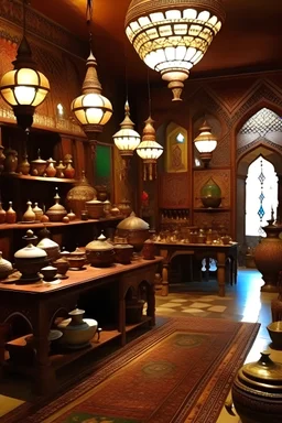 tea shop inside Arabian Nights tebles