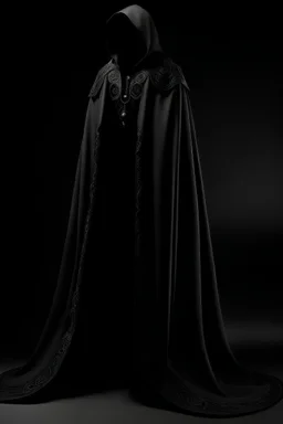 Vampire style black magic cloak