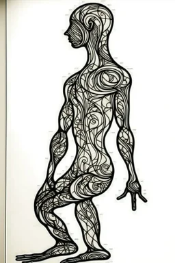 man wall art body