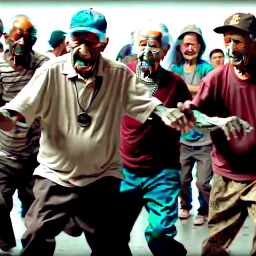 old people dancing on hip hop