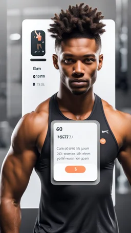 gym profile card and picture of person