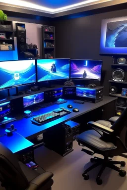 a picture of a expensive gaming setups