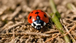 a ladybug on a spring day
