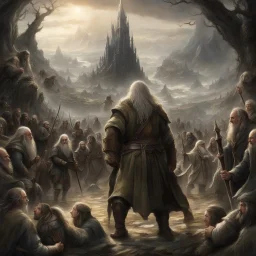 The world of Lord of the Rings and the war between elves and dwarves