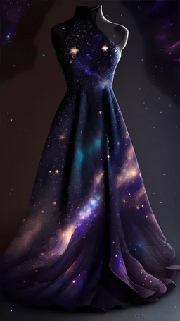 dress design inspired by the galaxy