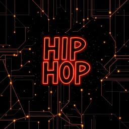 Hip Hop Wireframe Textured Background