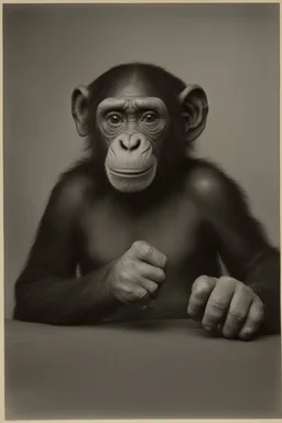 charlie krik as a chimpanzee