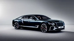 Black Luxury Bentley Continental Cullinan , Photorealistic, 4K, Ultra Detailed, Front Quarter View