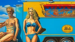 Consumerist Trailer Park god and goddess; Pop Art; Renaissance Painting