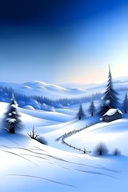zimowy krajobraz świąteczny