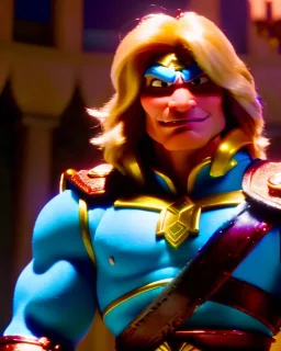 he-man, highly detailed, hyper-detailed, beautifully color-coded, insane details, intricate details, beautifully color graded, Cinematic, Color Grading, Editorial Photography, Depth of Field, DOF, Tilt Blur, White Balance, 32k, Super-Resolution, Megapixel, ProPhoto RGB, VR, Halfrear Lighting, Backlight, photorealistic rendering