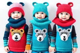 cool fun winter clothing brand winter wear random design party animal theme simple 3 colours