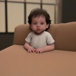 Seinfeld toddler, hyper realistic