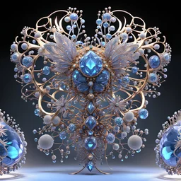 3D rendering of Expressively detailed and intricate of a hyperrealistic “ neri oxman headpieces”: front view, full body, insect anatomical, human cell, shinning abstract crystal stone, molecules, glossy skin, neon, scientific, black background, cosmic fractals, octane render, 8k post-production, dendritic, artstation: award-winning: professional portrait: atmospheric: commanding: fantastical: clarity: 16k: ultra quality: striking: brilliance: stunning colors: amazing depth