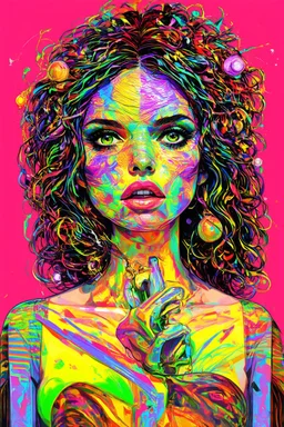 backlog of the psyche; Lowbrow post-modern art with a technicolor color palette