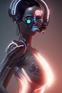 cyberpunk, black latex body, women, body portrai, big boobs, open mouth, highlight eyes perfect, skin, tron, cyborg , perfekt, real, dream, hr giger