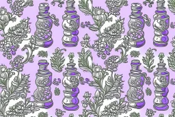 ENGLISH POPART LAVENDER theme PATTERN