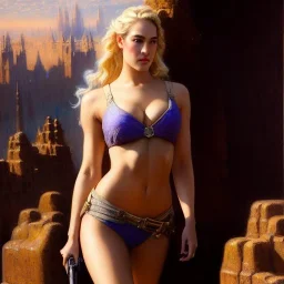 fullbody portrait 'beautiful paige spiranac ',painting by gaston bussiere, greg rutkowski, yoji shinkawa, yoshitaka amano, tsutomu nihei, donato giancola, tim hildebrandt, oil on canvas, cinematic composition,sharp image, extreme detail,((fit full head inside picture)),32k