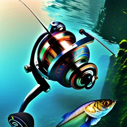 Fishing reel high resolution