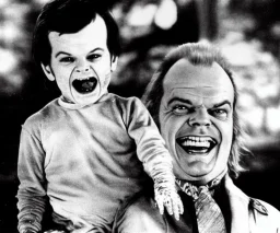 ice covered evil jack nicholson as a toddler