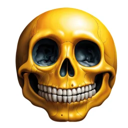 ANATOMICALLY CORRECT SKULL OF A SMILEY FACE