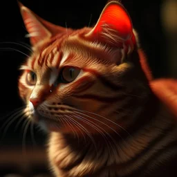 a red cat photo, 4k, detailed, 8k, UHD graphics
