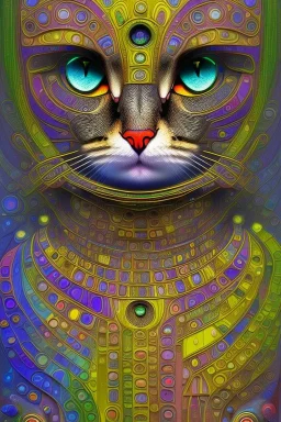 Cat Hundertwasser. Perfect iris