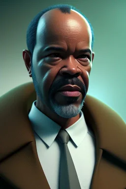 portrait of jeffrey wright as caucasaun, unreal 5, octane render, cinema4d, dynamic lighting, soft lighting, 4k, redshift render, highly detailed, hyper realistic