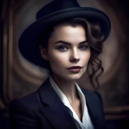Woman portrait modern French beautiful elegant rich chic