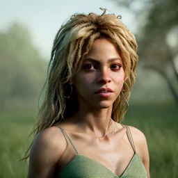 Shakira, 40 years old, artist, Realistic image, waist up portrait.eyes make up, perfect, glow, circle iris. concept art, smooth, unreal engine 5, god lights, ray tracing, RTX, lumen lighting, ultra detail, volumetric lighting, 3d, finely drawn, high definition, 4k.