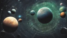 matrix universe, space, planets