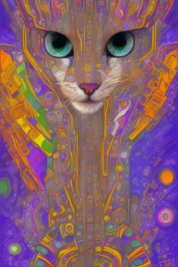 Cat Hundertwasser. Perfect iris