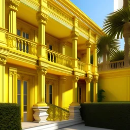 Neoclassicism realistic yellow cote d'azur