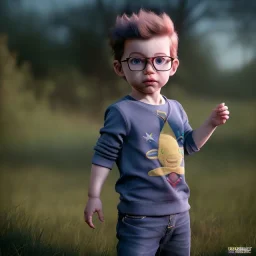 Merlin toddler, full body, dramatic lighting, hyper realistic