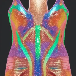 Glittery rainbow swimsuit