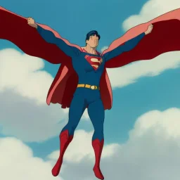 Superman T-posing on Jesus Christ