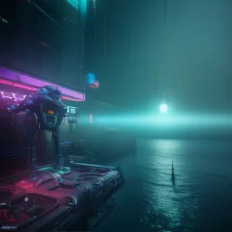 cyberpunk cyber robot shark deep water unreal 5, octane render, cinema4d, redshift render, hyper realistic, cenematic, vibrancy, synthwave, retouch, centered, dynamic lighting, dramatic lighting, 4k, highly detailed, attractive beautiful, realistic, virtual reality, epic composition, holographic,