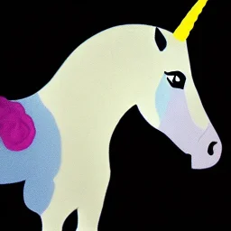 portrait of unicorn Rafaello style