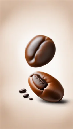 Only one Coffee bean Without background