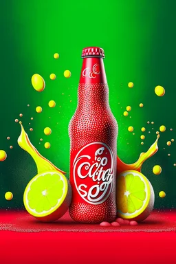 brand campaign for a new drink with orange and chili flavour with Coca Cola colabhigh resolution