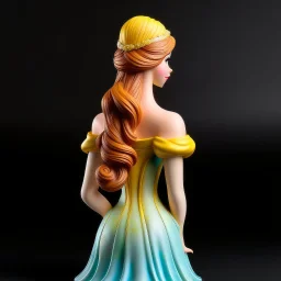 disney princess lora with sculpted hair back view