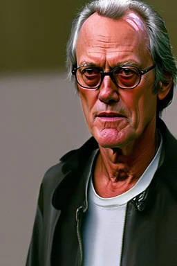 Peter Fonda cosplaying as The Truth from Grand Theft Auto San Andreas