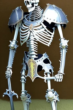 medival skeleton knight fullplate armor