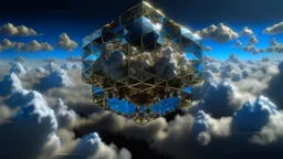 impossible hypercubus jeweled giant clouds hurricane with teeth paradoxical geometry range eyesight