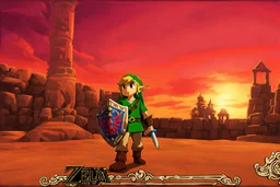 Link The Legend of Zelda, cinematic, Fuji Film, Anamorphic lens, deep depth of field,