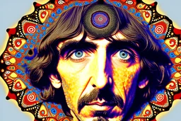 george harrison 3rd eye mandala trippy acid