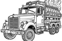 COLORING fire truck